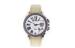 Dust Proof Unisex Quartz Watch 1 ATM Wristwatch White Leather Buckle