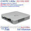 2G RAM 1037u Linux HTPC Mini PC 32G SSD , Itx Htpc Case Dual Core Mini Desktop PC