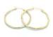 Fashion 316 Stainless Steel Earrings Hoop Clip , Twisted Gold Bamboo Earring