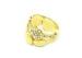 Anniversary Gold Plated Stainless Steel Rings with Punk Rock Style Jigsaw Puzzles