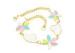 Colorful Stainless Steel Bangle Bracelets With Enameled Butterfly And Heart Charms