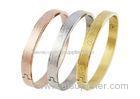 Hinged Stainless Steel Bangle Bracelets