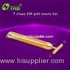 Portable Handle 24K Gold Beauty Bar Massager Machine for lady Face