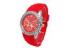 Red Silicone Wristband Watch