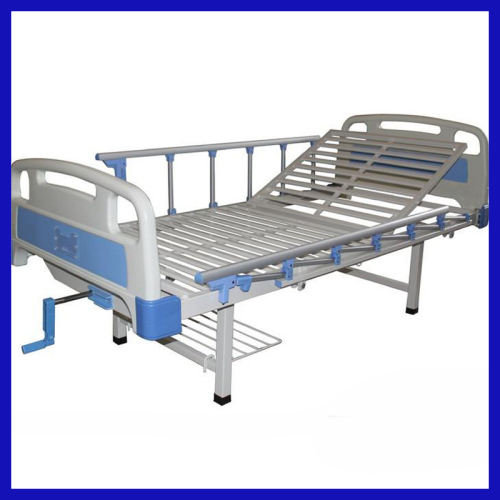 plastic coating steel structured single acting medical bed for sale