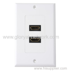 Dual for HDMI Connector Wall Plate 120 Type