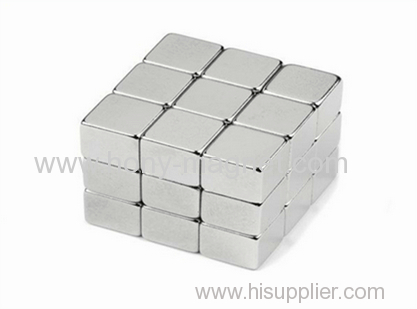 Hot sale customized magnet block coated Nickel.