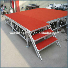 Aluminum Portable Stage With Stair for Outdoor Events