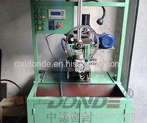 Inner Ring Angling And Outer Ring Groover Machine With PLC Control System