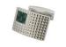Rectangle Men's Stainless Steel Cufflinks With Green Line Enameled / Match Pantone Card