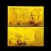 Engrave gold foil banknote