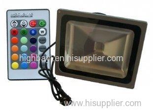 OEM AC100 - 240V, 50 / 60 HZ, IP65 RGB Led Flood Lights 30W with Die Casting Aluminum