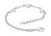 316 Stainless Steel Anklet Three Double Heart In One Shape Womens Charm Bracelet