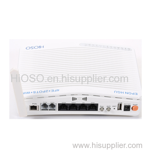 WIFI EPON ONU FTTH/FTTB ONU with 2 RJ11 Ports + wifi + 4FE