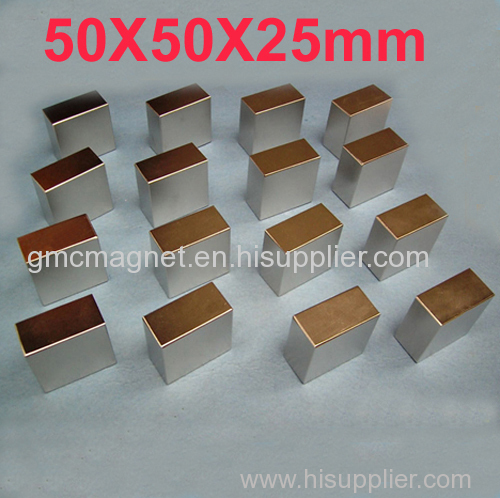 50x50x25mm block neodymium magnets