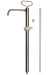 T-Handle 304 Stainless Steel Vertical Lift Drum Pump with PP Piston & PTFE seals