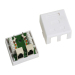 Double Port FTP Shielded Cat. 5e RJ45 Surface Box