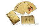 Entertainment Card 24k Gold Playing Cards / Customized Playing Cards