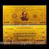 $10000 Gold Foil US 24k Gold Banknotes, Engrave Custom Bank Note