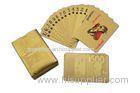 Engraved 500 Euro Gold Plated Playing Cards Golden Color Gold Foil Bridge Playing Card