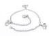 Punk Cute Handcuff Stainless Steel Anklet Fashion with Three Cut Elephants Chain