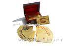 135g/pc Gold Plated Playing Cards with Burj Dubai Tower Design Glitter Business Cards In Stock