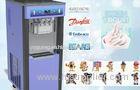 Colorful LED Display Frozen Yogurt Machines With 3 Flavors , Garvity Feed