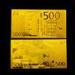 500 100 euro gold foil banknote gifts , custom Engrave golden currency notes