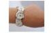 White Flower Wrap Around Wrist Watch Womens Automatic Quartz Watches