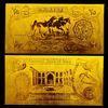 Gold Engraved Craft Iraq 25 Dinars Gold Foil Banknote In 24K Gold For Business Gift