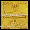 Iraq Currency 50 Dinars Gold Foil Banknote Pure 999.9 24K Gold Plated For Collection