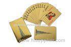 High Performance 24k Gold Playing Cards Dubai Burj gold 999 Gold Foil Material