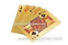 Amusement Gold Plated Playing Cards Gold Foil PET Plastic Printing Deck Of Cards