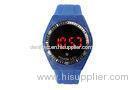Blue Silicone LED Digital Wrist Watch Boys Sport Electronic Watch