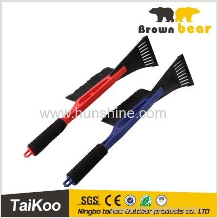 ABS+PP+EVA plastic car snow scraper soft snow brush