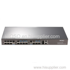 Fiber Switch with 24 10/100M SFP port + 1 1000M Combo port dual power supply
