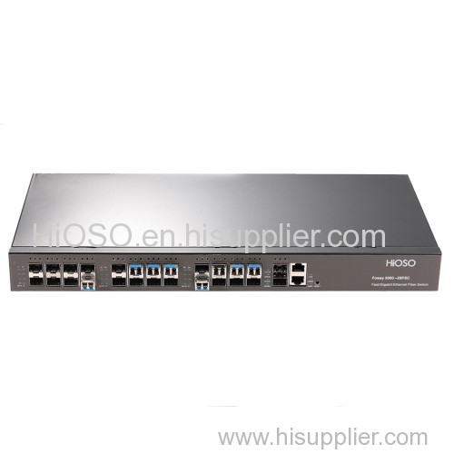 Fiber Switch with 24 SFP Port dual power