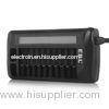 12 Bay LCD Quick Rechargeable Battery Charger , AA AAA 9V Battery Charger Ni-MH Ni-CD
