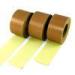 50m Low Friction PTFE Teflon Tape / Yellow PTFE Adhesive Tape For Wires