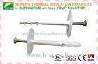 White Insulation Anchor 8mm * 82mm with galvanized steel screw and nylon disk