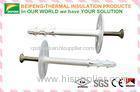 White Insulation Anchor 8mm * 82mm with galvanized steel screw and nylon disk