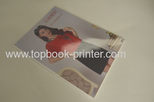 Varnished coating cover clothing enterprise brochure softback book printing on demands