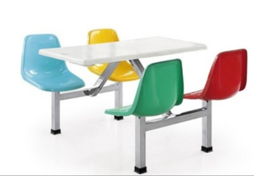 4 Seats School Dining Table And Chair Sets