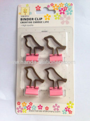 hot sale bird shape metal binder clip paper clip push pins