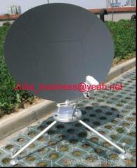 Flyaway manual satellite antenna