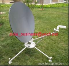 1.0m/ 1.2m Flyaway manual satellite antenna