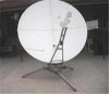 Flyaway manual satellite antenna