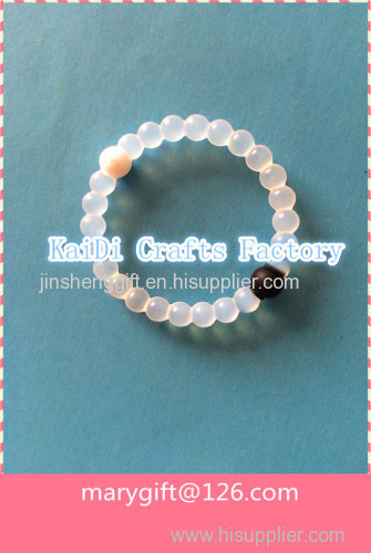 new bead silicone wristband bracelet
