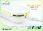 White ABS Handheld Facial Steamer With 6ml Water Tank Large Volume