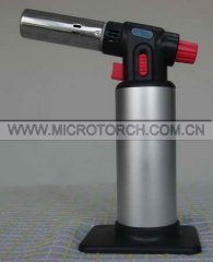 White Portable Refilled Butane Micro Chef Torch lighter